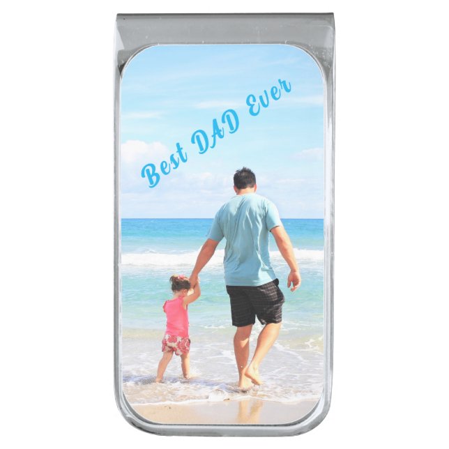 Create Your Own Dad Photo Money Clip Gift (Front Vertical)