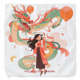 Create Your Own Dancing Jade Chinese Dragon Maiden Bandana