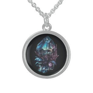 Create Your Own Dark Crystals Sterling Silver Necklace