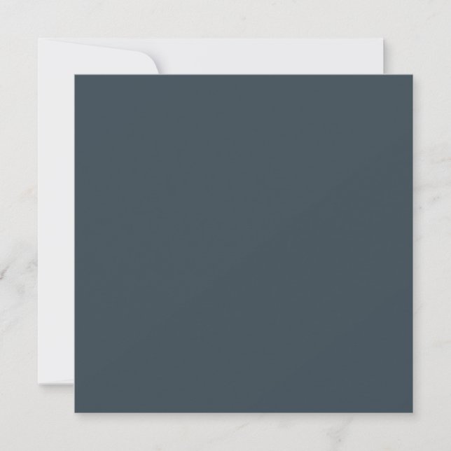 Create Your Own dark gray azure Flat Greeting Card (Front)