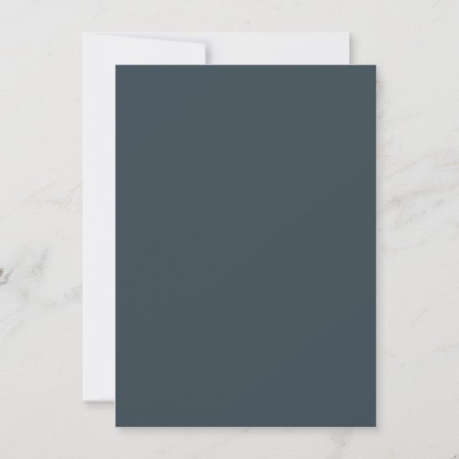 Create Your Own dark gray azure Flat Holiday Card (Front)