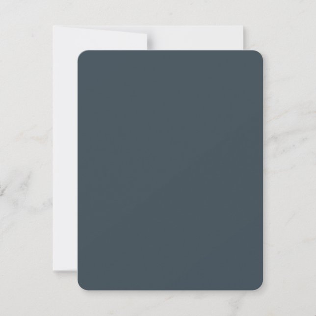 Create Your Own dark gray azure Flat Holiday Card (Front)