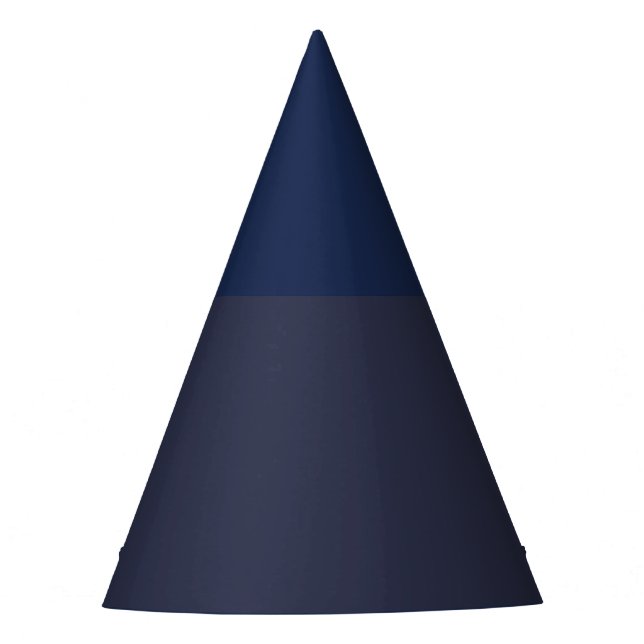  Create Your Own dark gray blue Custom Party Hat (Front)
