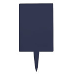 Create Your Own dark gray blue personalized Cake Topper