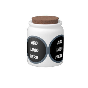 Create Your Own dark gray blue personalized Candy Jar