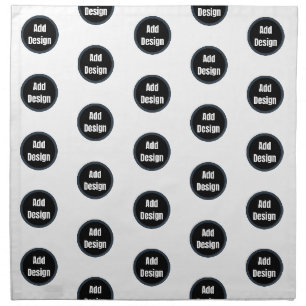 Create Your Own dark gray blue personalized Cloth Napkin