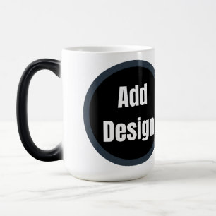 Create Your Own dark gray blue personalized Color Morph Mug