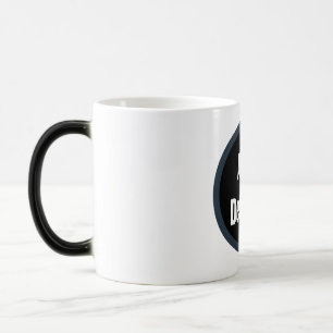 Create Your Own dark gray blue personalized Color Morph Mug
