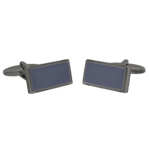 Create Your Own dark gray blue personalized Cufflinks