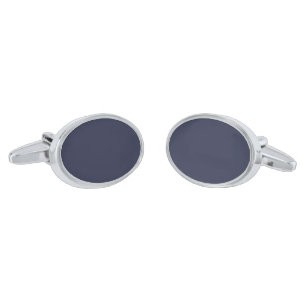 Create Your Own dark gray blue personalized Cufflinks