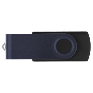  Create Your Own dark gray blue personalized Flash Drive