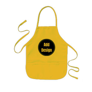 Create Your Own dark gray blue personalized Kids' Apron