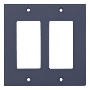 Create Your Own dark gray blue personalized Light Switch Cover