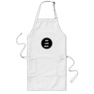 Create Your Own dark gray blue personalized Long Apron