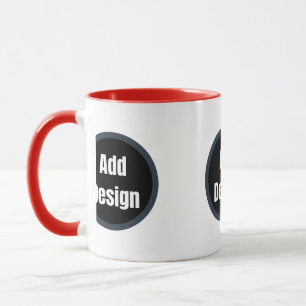 Create Your Own dark gray blue personalized Mug