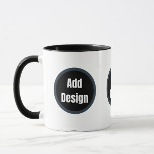 Create Your Own dark gray blue personalized Mug