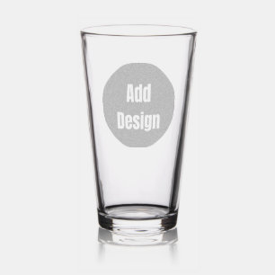 Create Your Own dark gray blue personalized Pint Glass