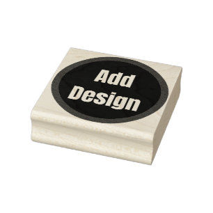 Create Your Own dark gray blue personalized Rubber Stamp