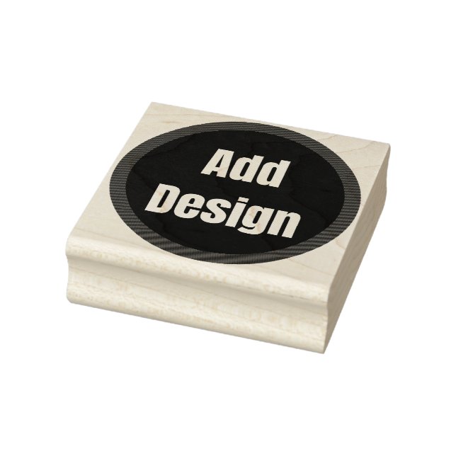 Create Your Own dark gray blue personalized  Rubber Stamp (Stamp)