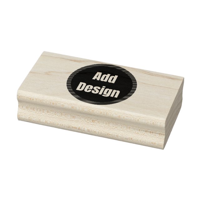Create Your Own dark gray blue personalized  Rubber Stamp (Stamp)