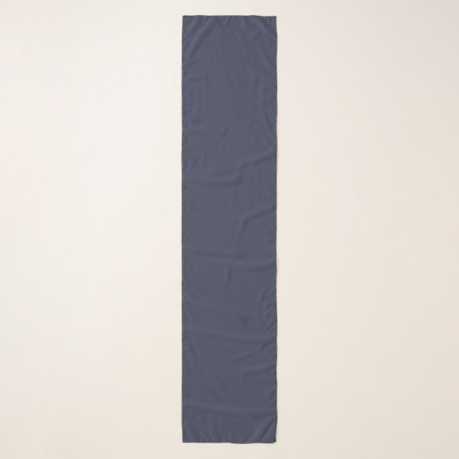 Create Your Own dark gray blue personalized Scarf (Front)