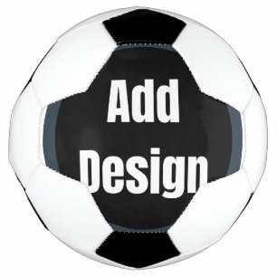 Create Your Own dark gray blue personalized Soccer Ball