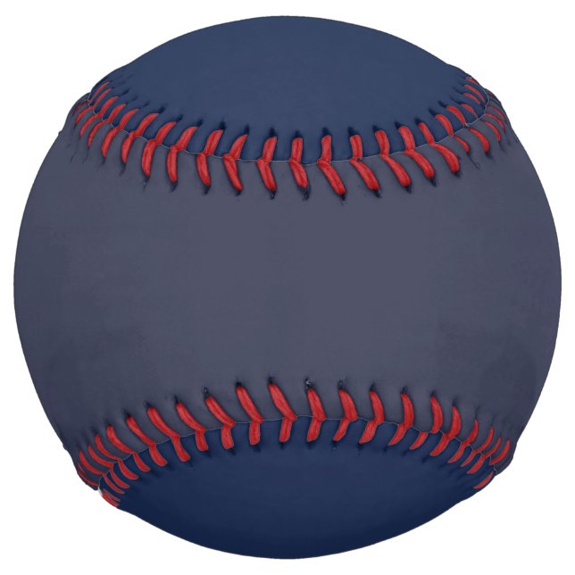 Create Your Own dark gray blue personalized Softball (Front)