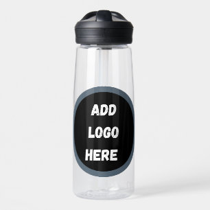 Create Your Own dark gray blue personalized Water Bottle
