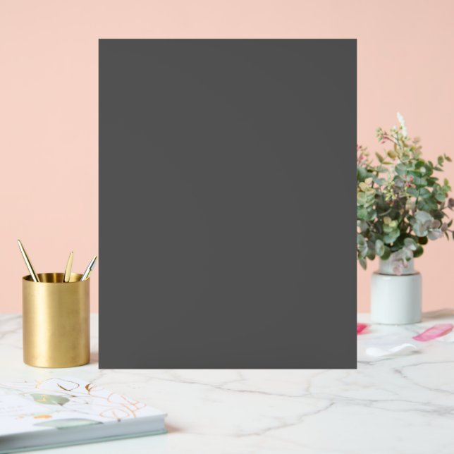 Create Your Own dark gray Custom Design Acrylic Sign (Wedding)