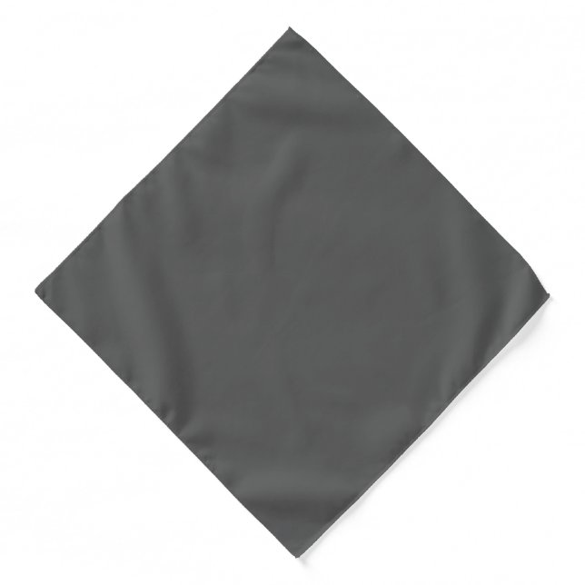 Create Your Own dark gray Custom Design Bandana (Front)