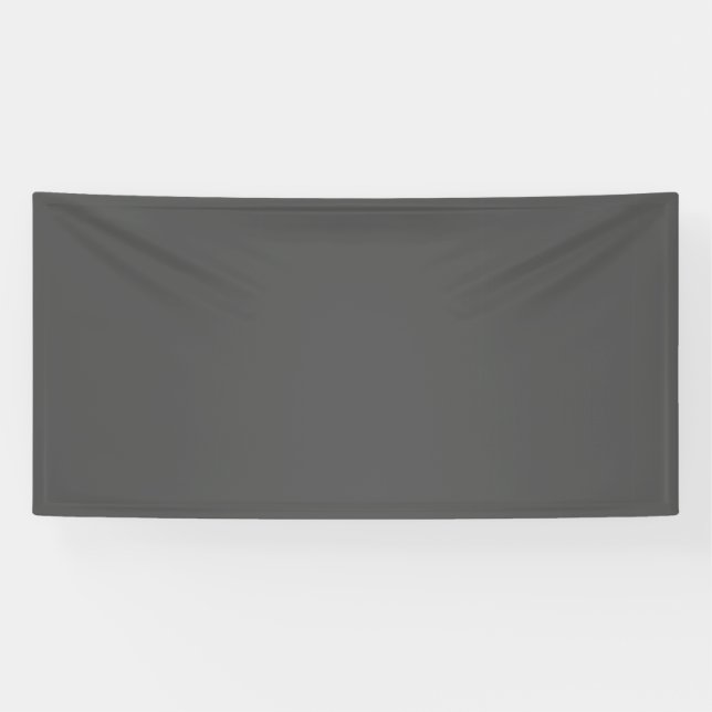 Create Your Own dark gray Custom Design Banner (Horizontal)