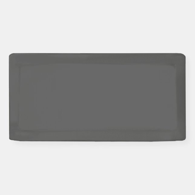 Create Your Own dark gray Custom Design Banner (Horizontal)