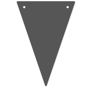 Create Your Own dark gray Custom Design Bunting Flags