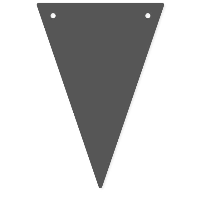 Create Your Own dark gray Custom Design Bunting Flags (First Flag)