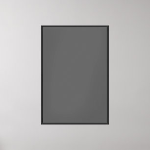 Create Your Own dark gray Custom Design Canvas Print