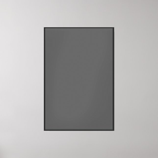 Create Your Own dark gray Custom Design Canvas Print (Front)
