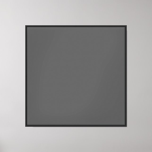 Create Your Own dark gray Custom Design Canvas Print (Front)