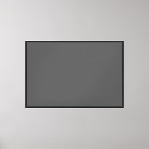 Create Your Own dark gray Custom Design Canvas Print