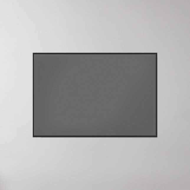 Create Your Own dark gray Custom Design Canvas Print (Front)