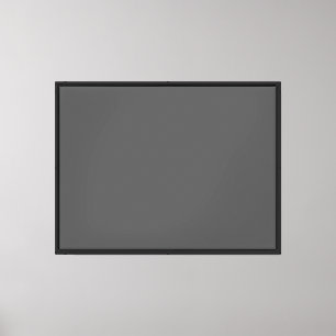 Create Your Own dark gray Custom Design Canvas Print