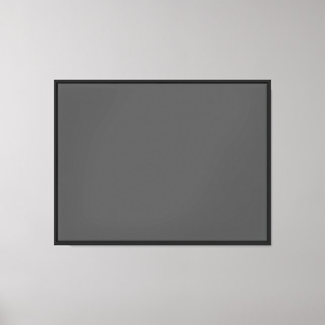 Create Your Own dark gray Custom Design Canvas Print (Front)