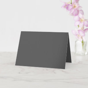 Create Your Own dark gray Custom Design Card