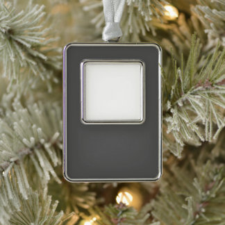 Create Your Own dark gray Custom Design Christmas Ornament
