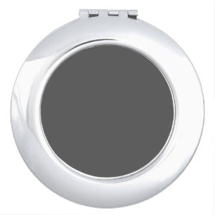 Create Your Own dark gray Custom Design Compact Mirror