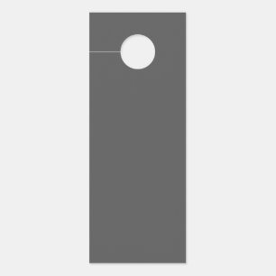 Create Your Own dark gray Custom Design Door Hanger