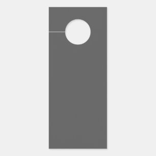 Create Your Own dark gray Custom Design Door Hanger