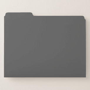 Create Your Own dark gray Custom Design File Folder