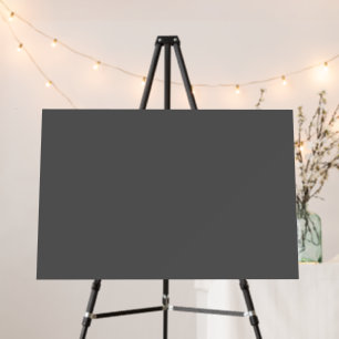 Create Your Own dark gray Custom Design Foam Board