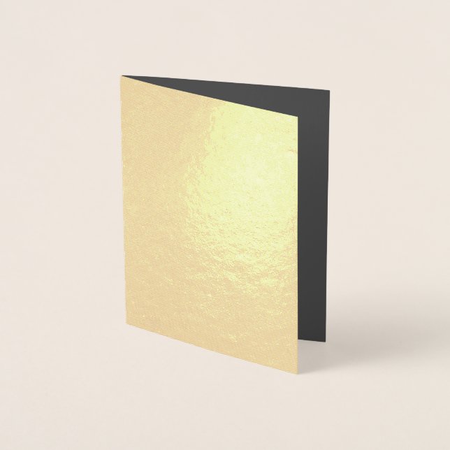 Create Your Own dark gray Custom Design Foil Card (Front)