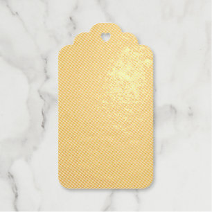 Create Your Own dark gray Custom Design Foil Gift Tags